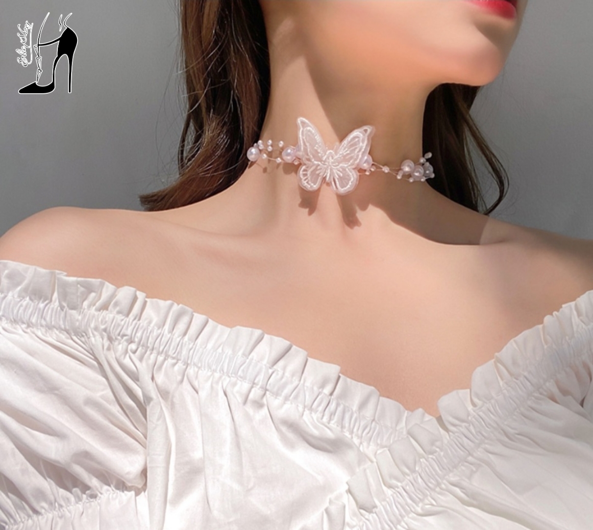 Vòng cổ cô dâu, phụ kiện cô dâu, phụ kiện cưới đẹp- Handmade by ELIE