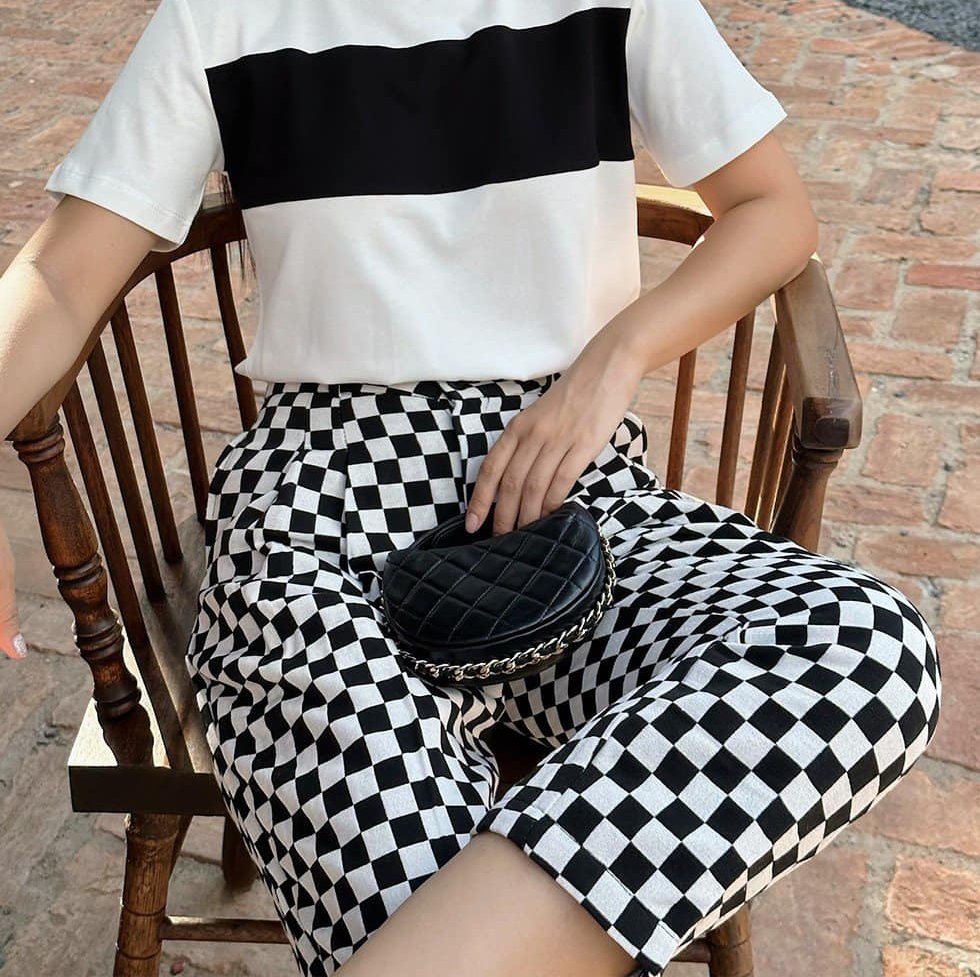 Quần dáng baggy caro CHESS PANTS