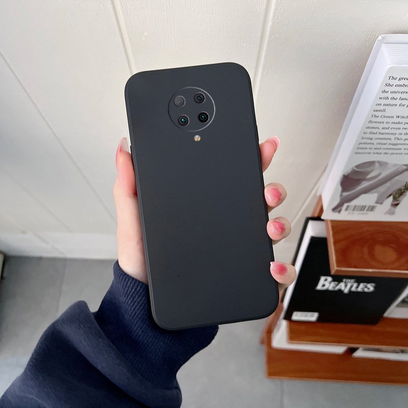 Ốp lưng Xiaomi Redmi K30 Pro, Poco F2 Pro cạnh viền vuông, có bảo vệ camera Đen Ốp Trơn