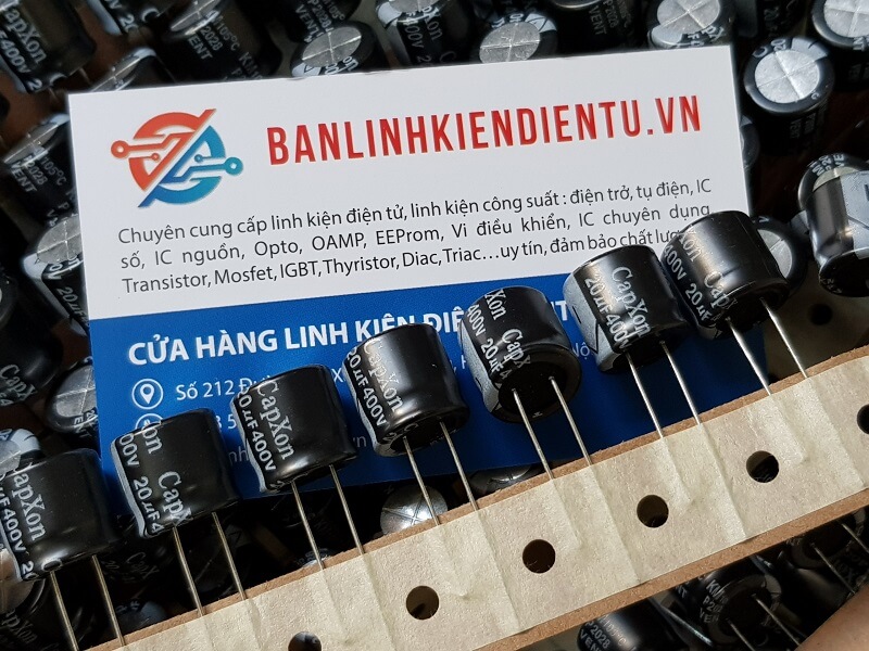 [Combo 10 chiếc] Tụ điện CapXon 20uF 400V (hàng chính hãng)