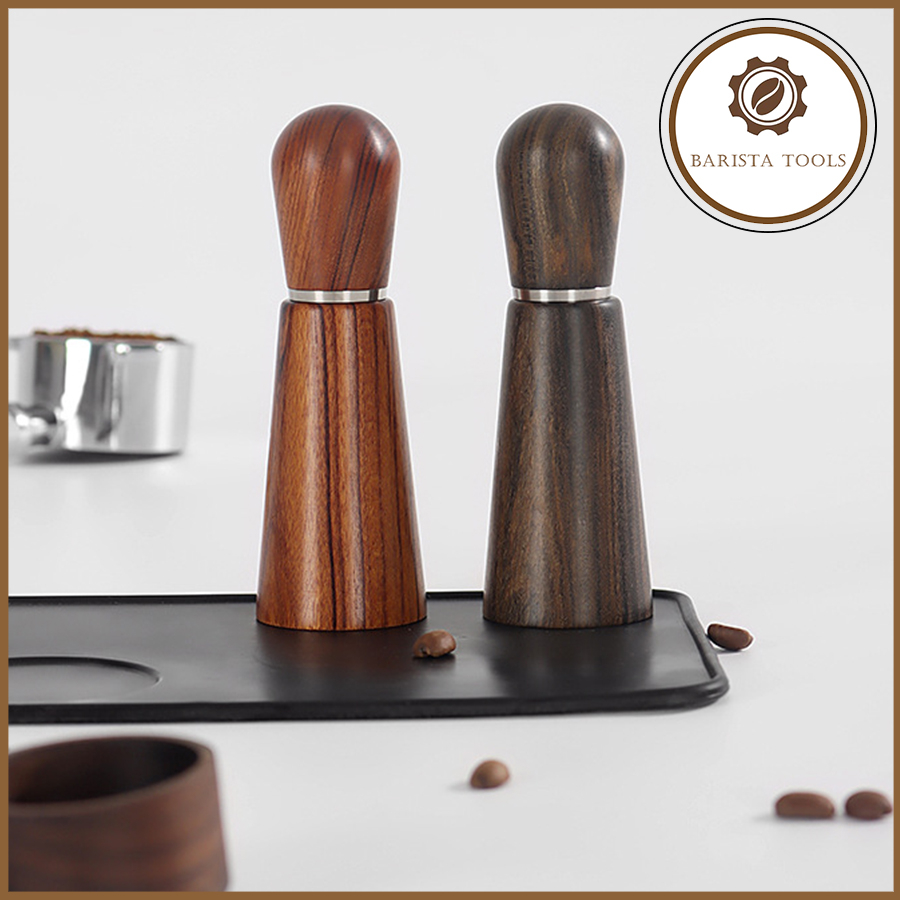 Dụng cụ đánh tơi bột cà phê 4 kim  ( thân và giá gỗ)  Dụng cụ Barista