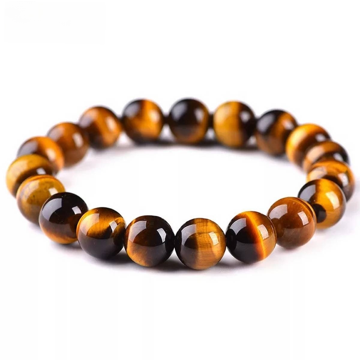 New Tiger Eye Stone Buddha Bracelet Bangle Trendy Women Men Fine Jewelry Gifts