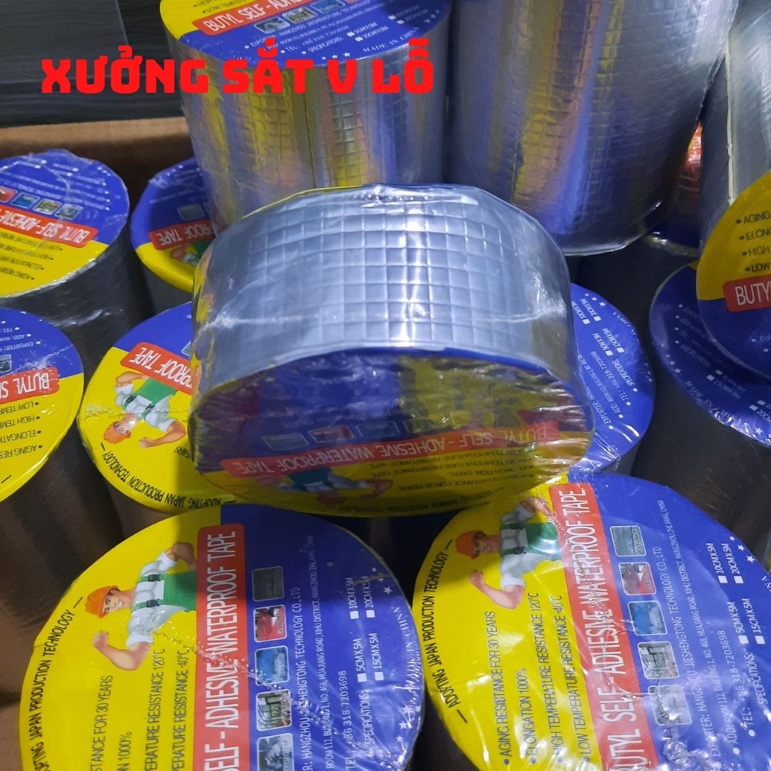 Cuộn băng keo chống rột chống thấm mái tôn,keo dán đa năng ống nước mái tôn