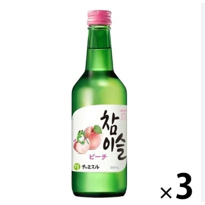 Nước trái cây lên men Soju Jinro Hàn Quốc chai 360ml đủ vị