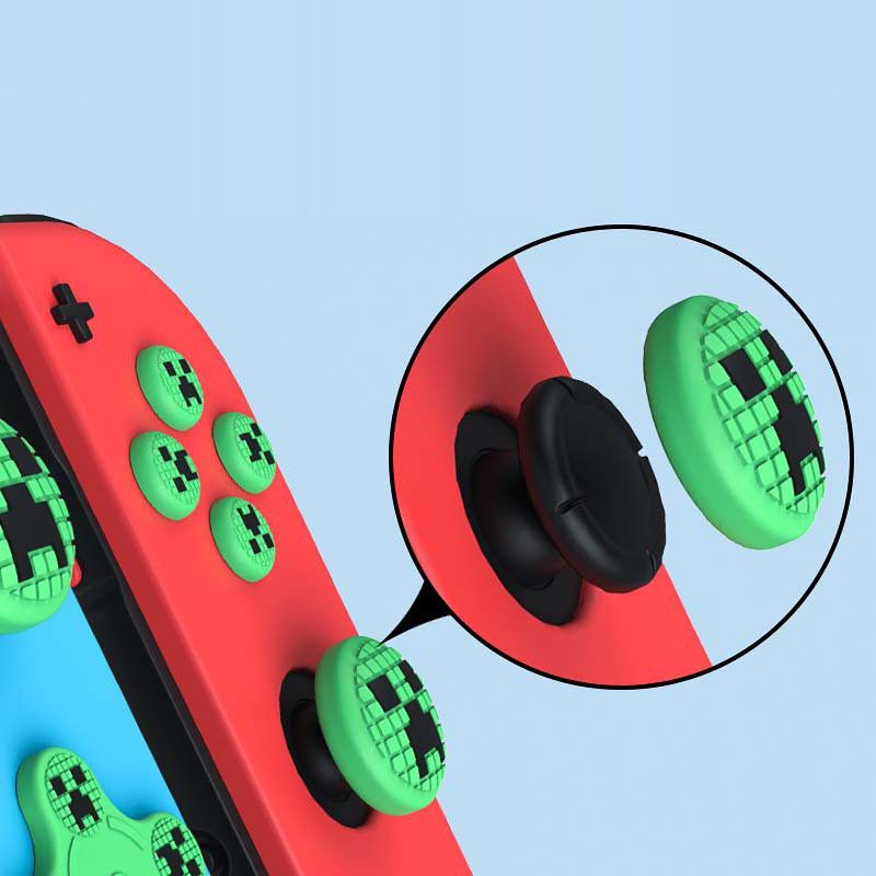 Minecraft MC Cute Non-slip Silicone Soft D-pad Cross Button ABXY Key ...