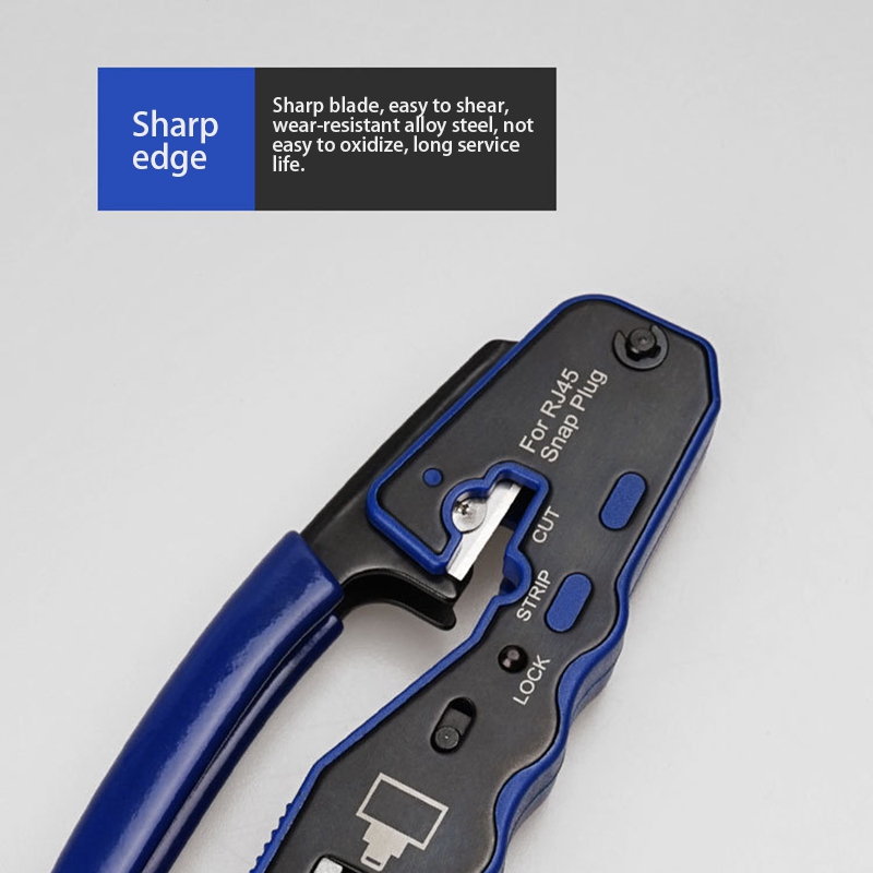 Tools Modular Rj45 Ethernet RJ45 Pass Through Crimping Tool Bundle with CAT6 RJ45 Pass ...