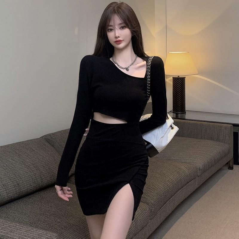 Đầm đen cut eo siêu cháy cho các nàng