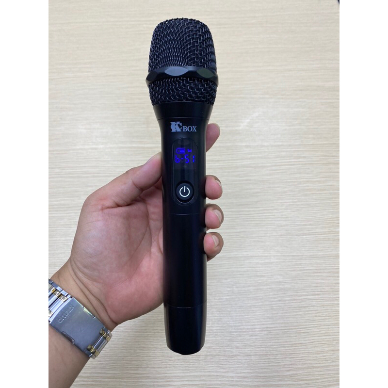 Micro Karaoke đa năng chính hãng KCBOX KC-M33 (2023, Mic UHF dò tần số sạch, bắt sóng mạnh, hát rất nhẹ, chống hú rít)