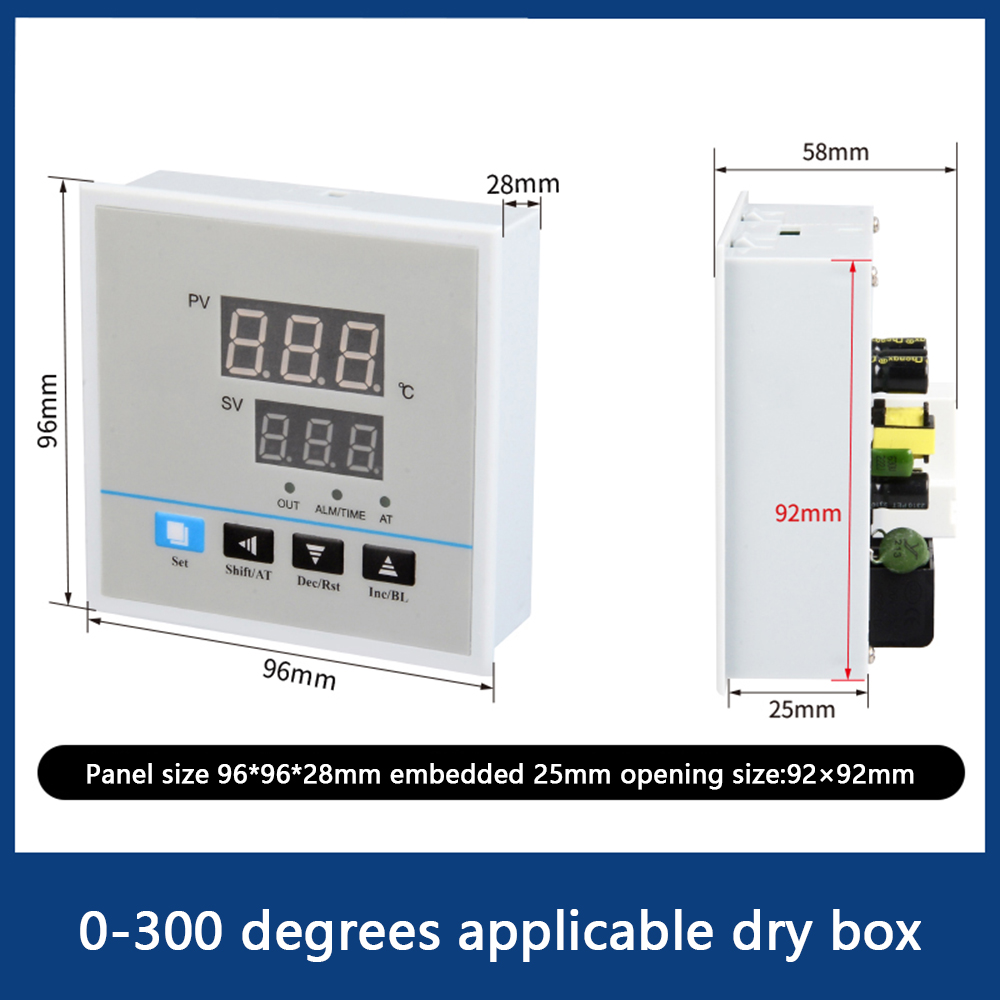 FocusAi PID Temperature Thermostat Controllers Centigrade AC 220V Temperature Controller for Home Brewing Oven Incubator