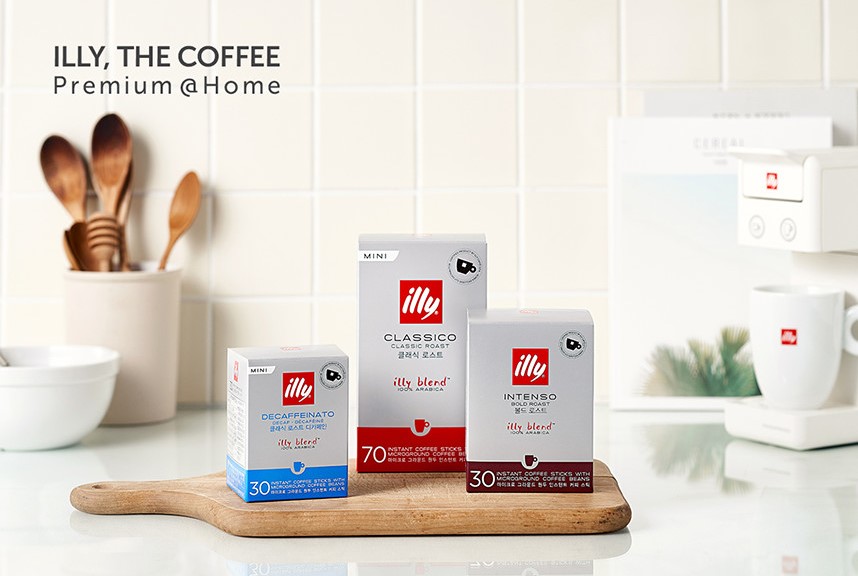[Illy] Illy Regular Size Coffee Packets, Box of 30 Packs/ Illy Instant Stick Coffee Regular 30 Packs