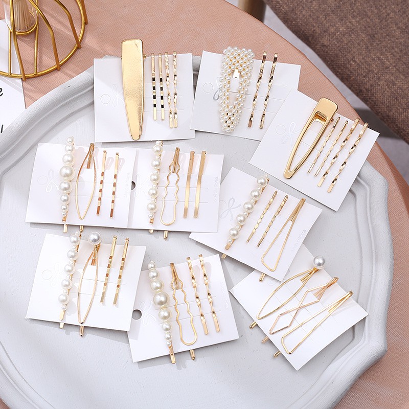 Kẹp Tóc (Cài Tóc) Set Kẹp Mỏ Vịt Nữ Hàn Quốc - Mã KT000