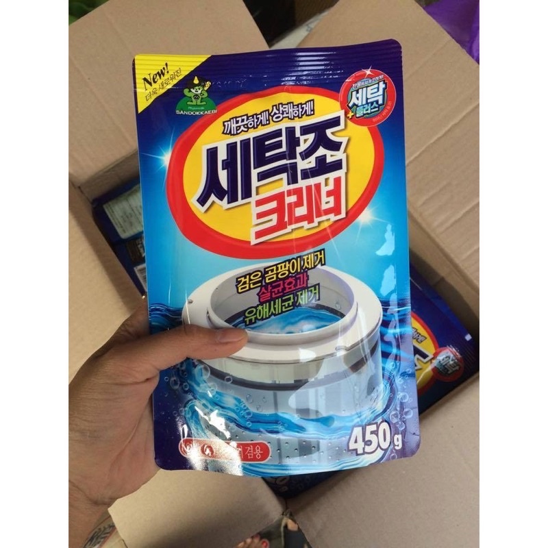 Bột Tẩy Vệ Sinh Hàn Quốc Lồng Máy Giặt (bịch 450g)