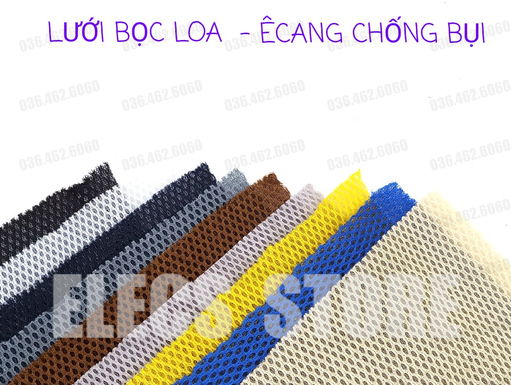 Vải E Căng Bọc Lưới Loa Chống Bụi, Kích Thước 1m x 1.5m (Nhiều Màu)