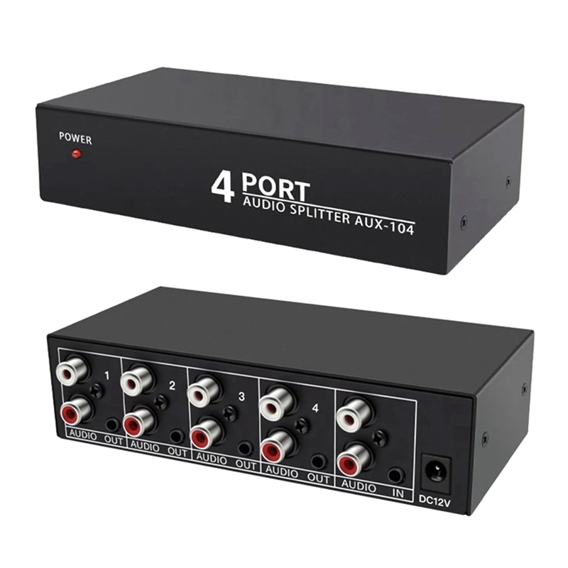 RCA%20AUX%20Audio%20Switcher%204%20in%201%20Out%20Stereo%20Audio%20Selector%204X1%203.5mm%20Aux%20L/R%20RCA%20Audio%20Switch%20Box%20Analog%20Audio%20Selector,%20B%20AITENG%20-%20Image%205