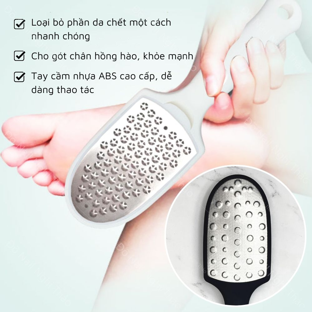 Cây chà gót chân inox đa năng 2 in 1 (giao màu ngẫu nhiên)