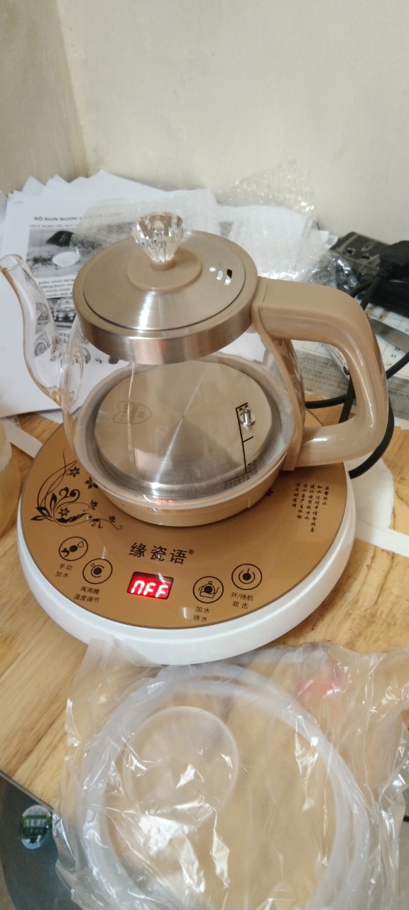 Ấm Siêu Tốc-Bộ Đun Nước Điện Tự Động Pha Trà Thủy Tinh