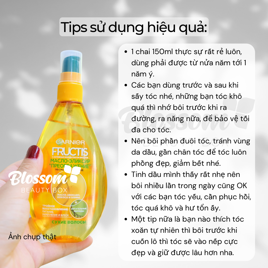 [dưỡng tốt ko bết] Dầu dưỡng tóc Garnier Argan Botanic Therapy Ultra Doux