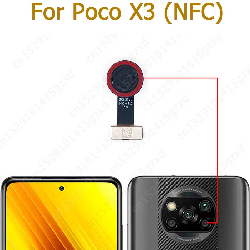 Original For Xiaomi Mi Poco X3 NFC Pro Rear Front Camera Backside Facing Frontal Selfie Back Camera Module Replacement Parts