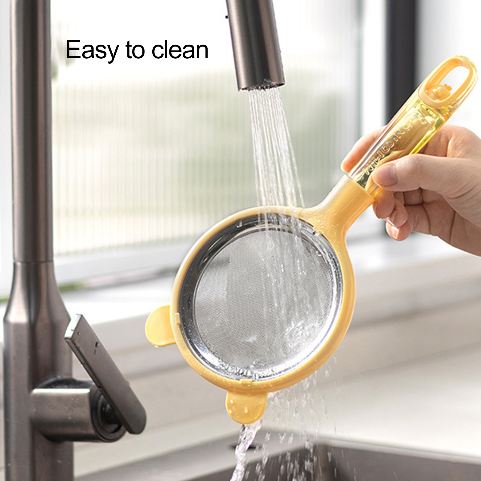 xiaxuannai Mesh Filter Strainer Mesh Strainer with Plastic Handle Versatile Kitchen Strainer with Plastic Handle Ideal for Baking Cooking and Straining Food Grade Flour Sifter Infant Food Colander Coffee Tea