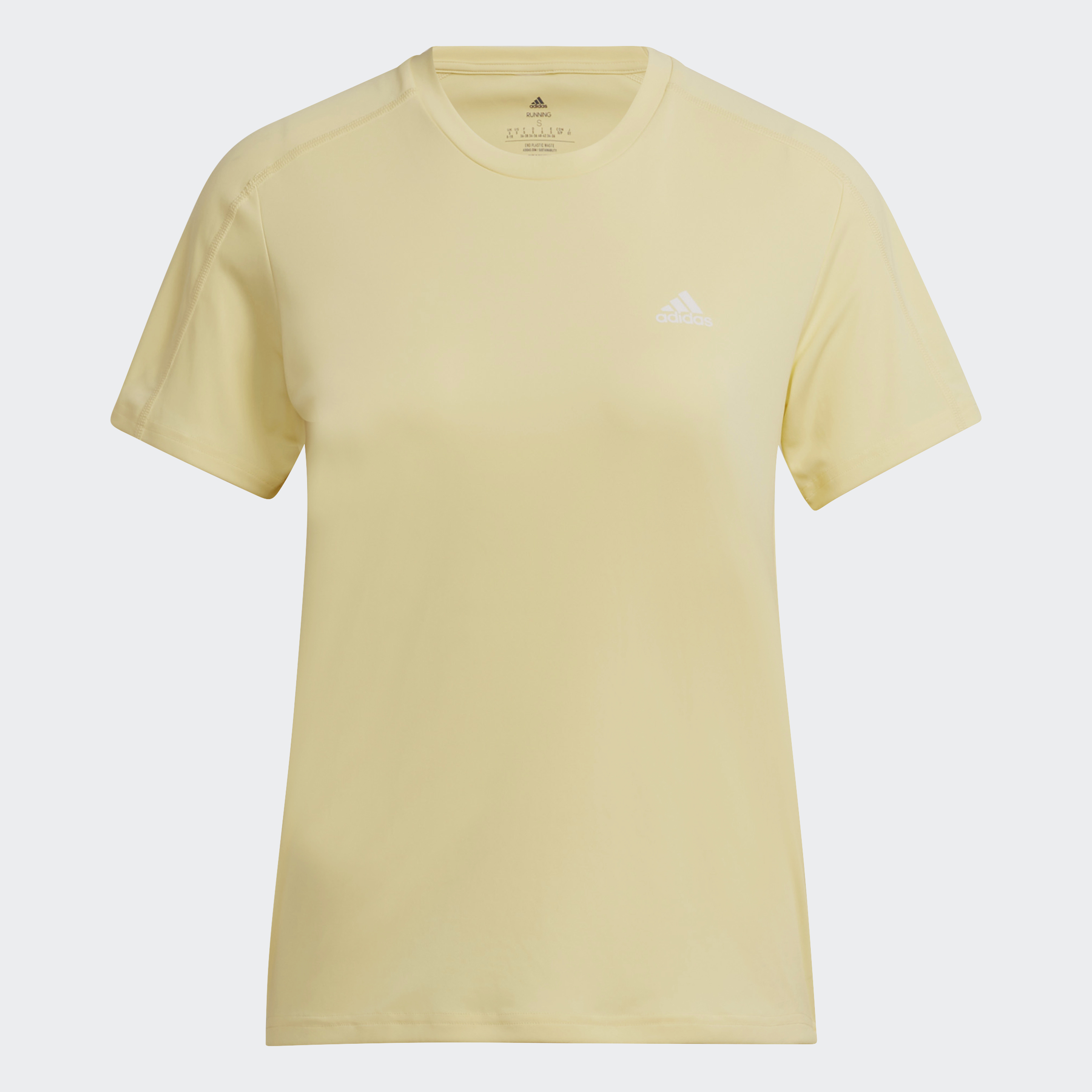 Adidas chạy áo thun chạy bộ run it nữ màu vàng hl1457