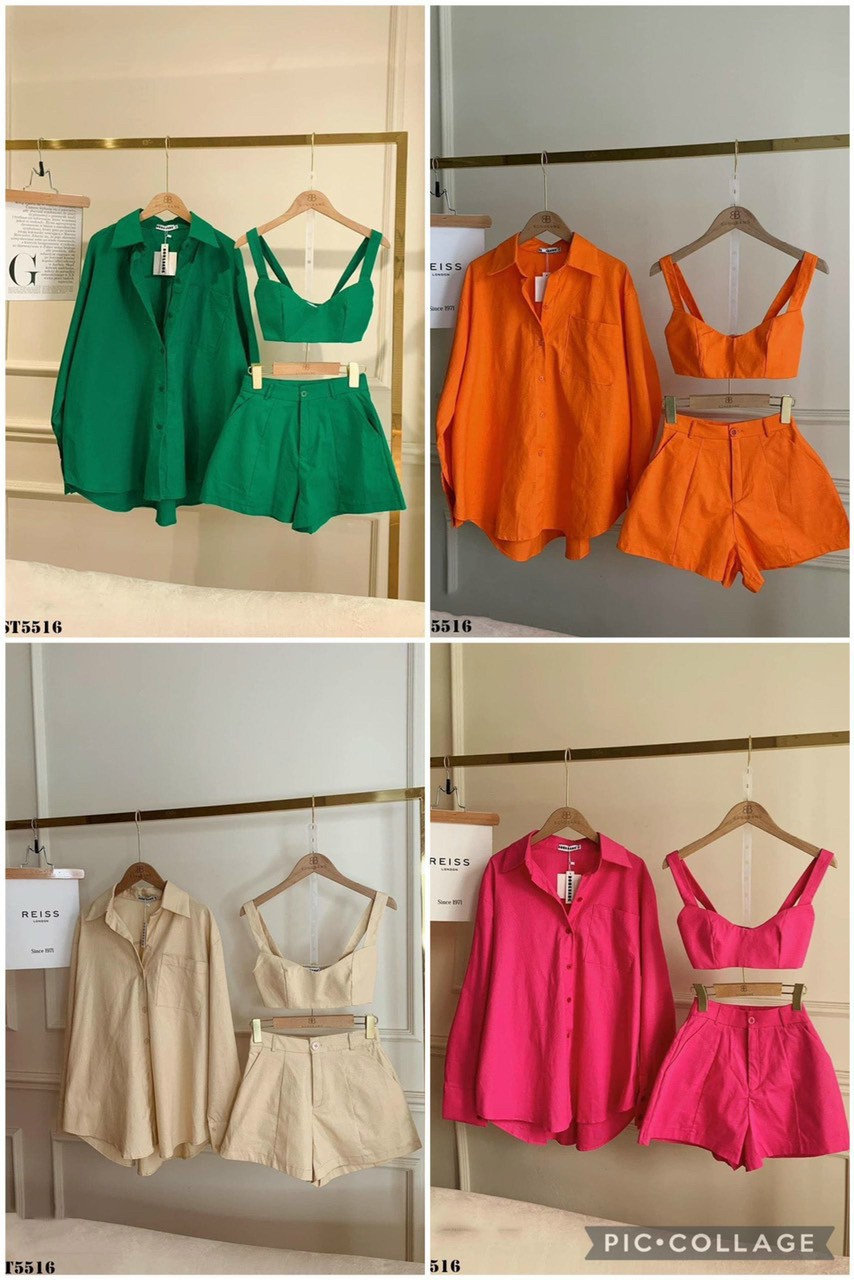 Set Bộ Nữ 3 Món Rẻ Đẹp Thời Trang Nhiều Màu Chọn Lựa