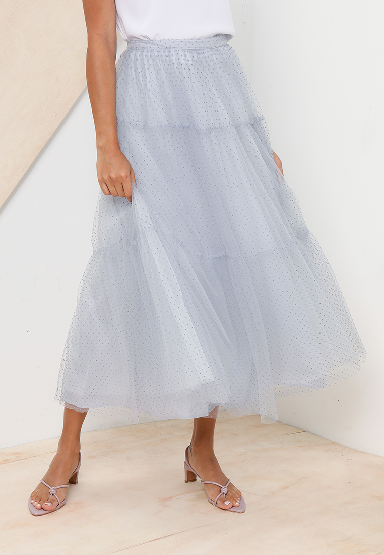 Zalia Tulle Tiered Skirt