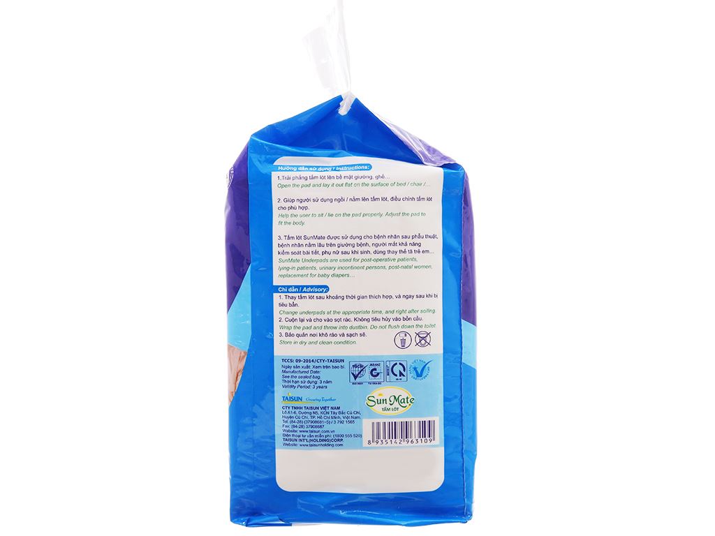 Tấm lót Sunmate 45 x 70cm 10 miếng