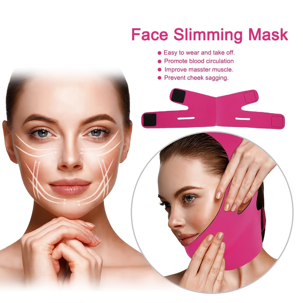 Ranggense Profesional Reusable V Line lifting Mask Facial Slimming Strap - Double Chin Reducer - Chin Up Mask Face Lifting Belt - V Shaped Slimming Fa. 