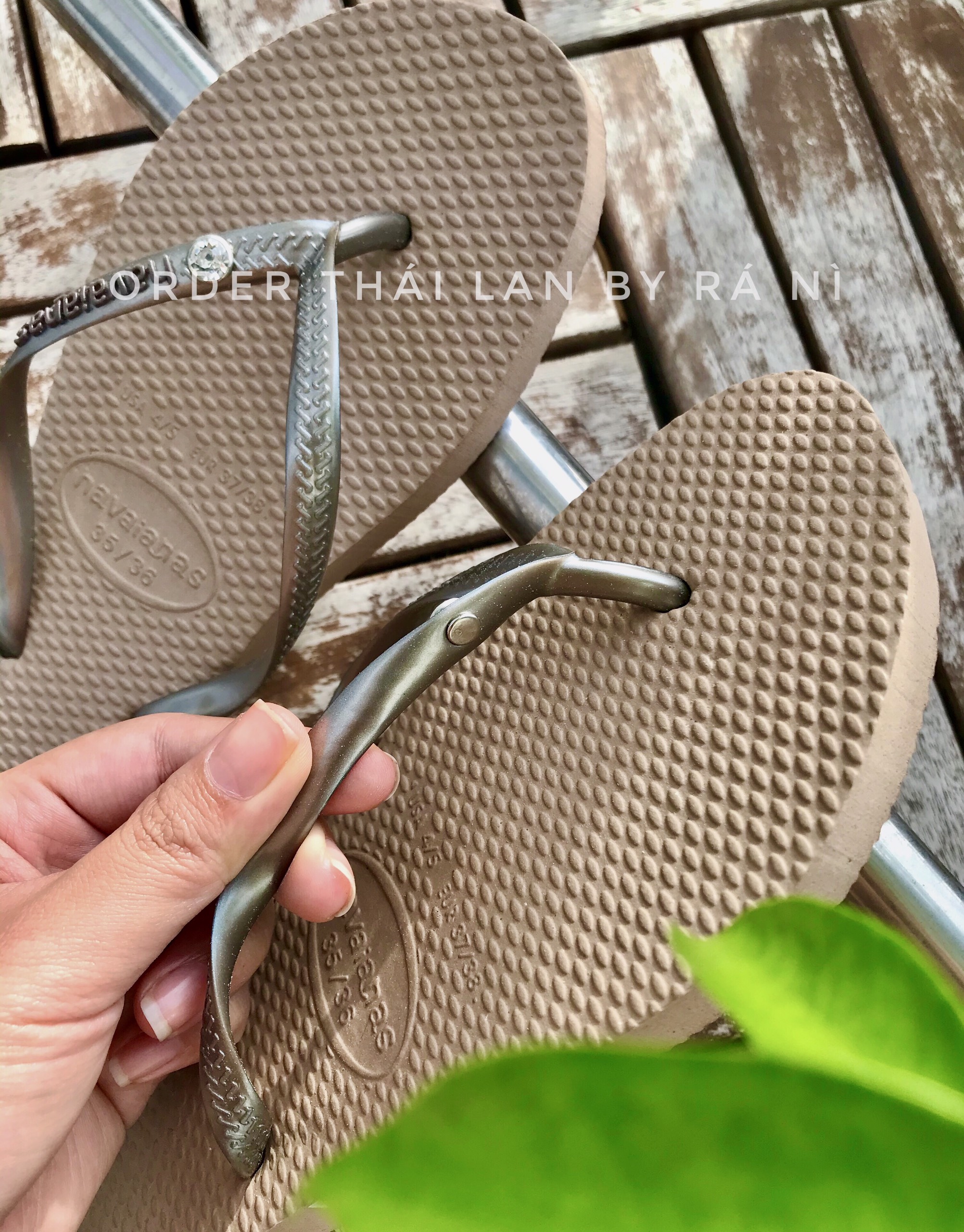 Dép Havaianas Nữ Màu Nude Thái Lan