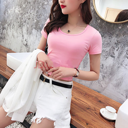 Áo Thun Nữ Croptop Form Body Thời Trang