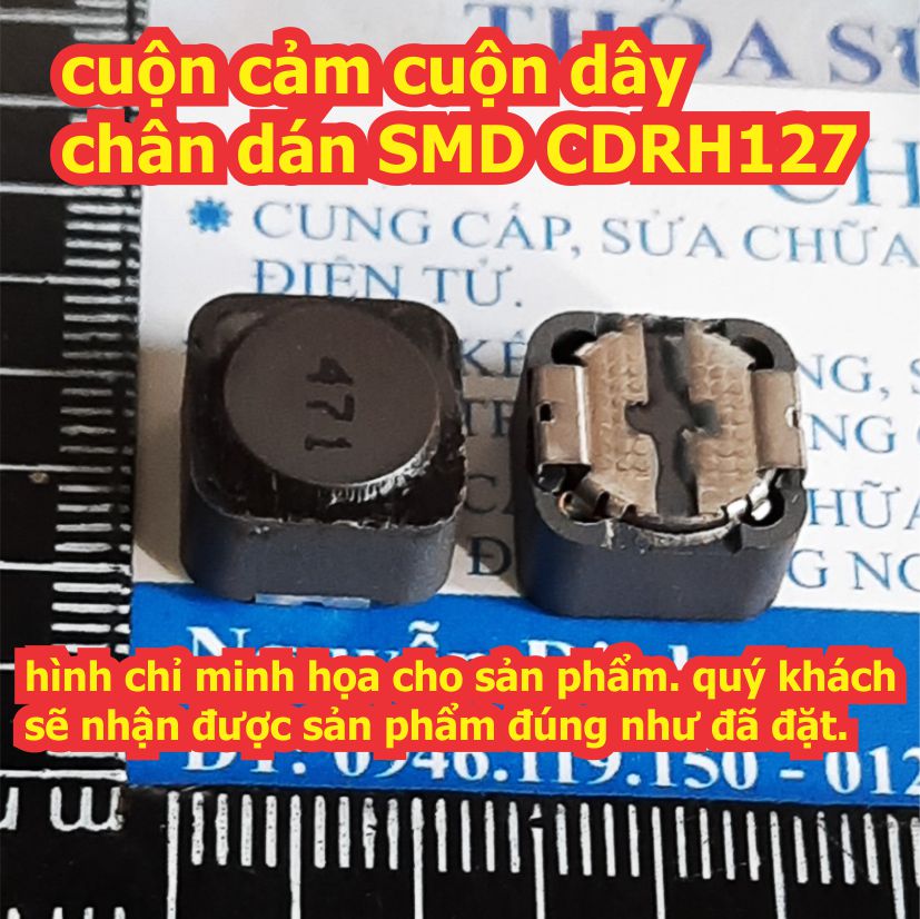 5 cái cuộn cảm cuộn dây chân dán smd cdrh127 kde2334