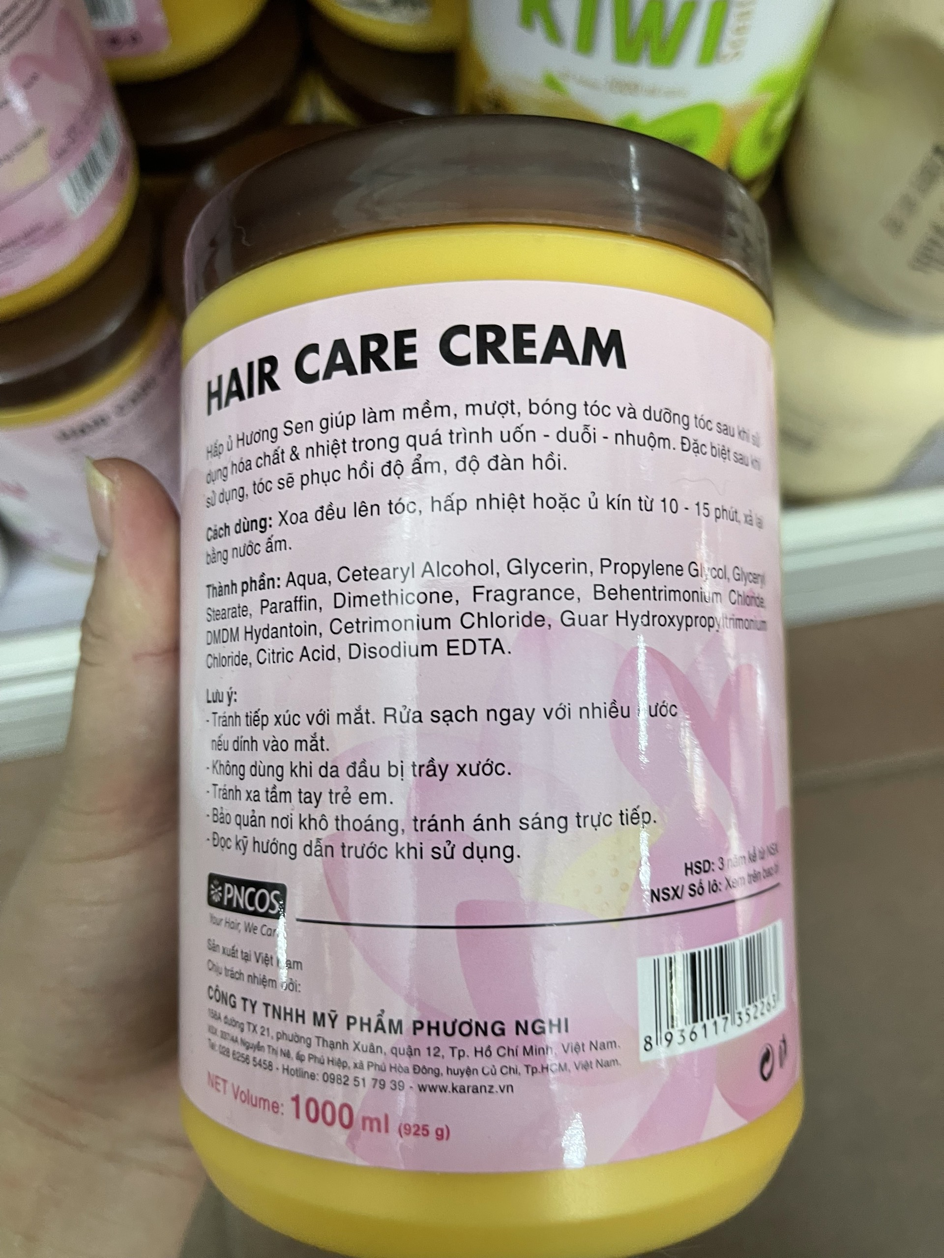 Kem Hấp ủ Hương Sen Karanz 1000ml