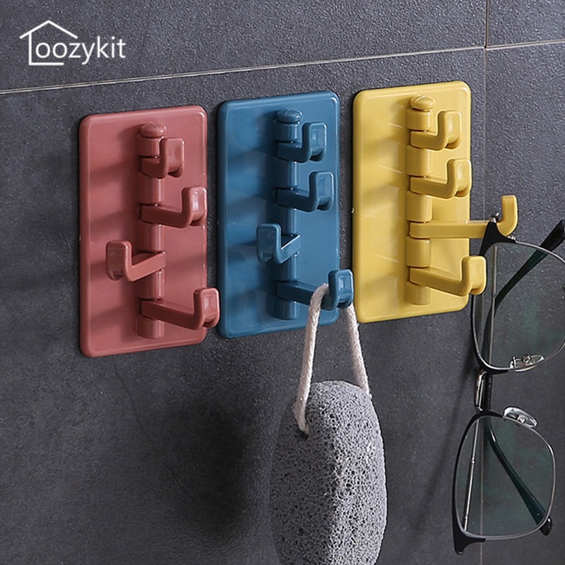 Loozykit sáng tạo Organ móc nhựa móc treo tường nhà bếp nailless treo sau tường phòng tắm móc cửa