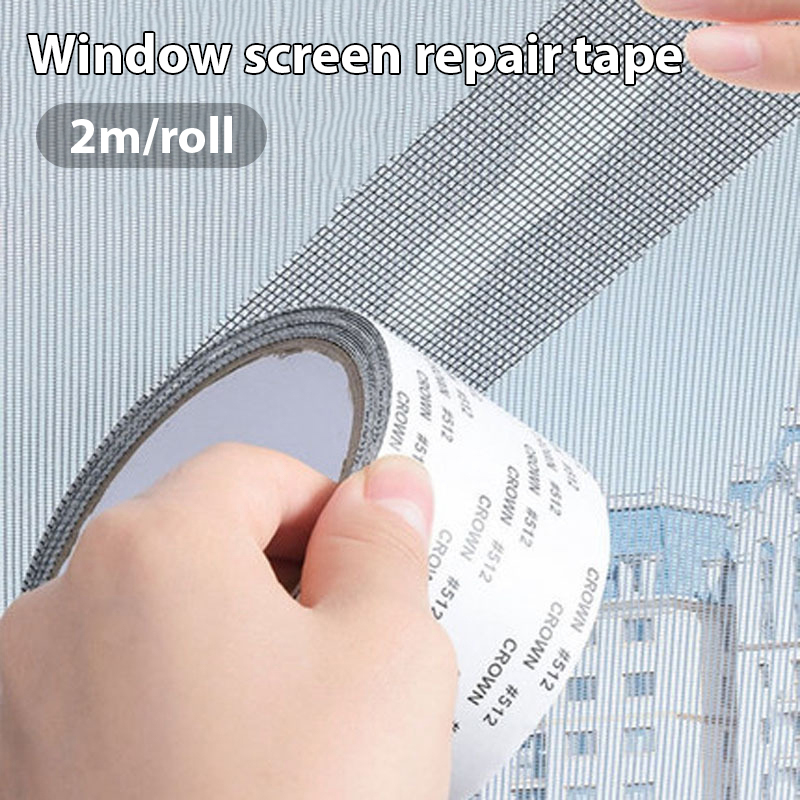 Window Screen Repair Tape Self-adhesive Net Door Fix Patch Anti-Insect Mosquito Mesh Broken Holes Repair.