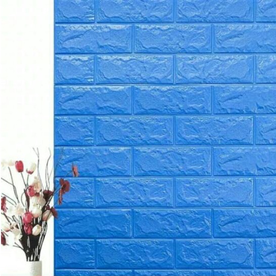 Paket 10 Lembar Wallpaper Motif Bata Biru 3d Toko Siyol Lazada Indonesia Paket 10 Lembar Wallpaper Motif Bata Biru 3d Toko Siyol Lazada Indonesia