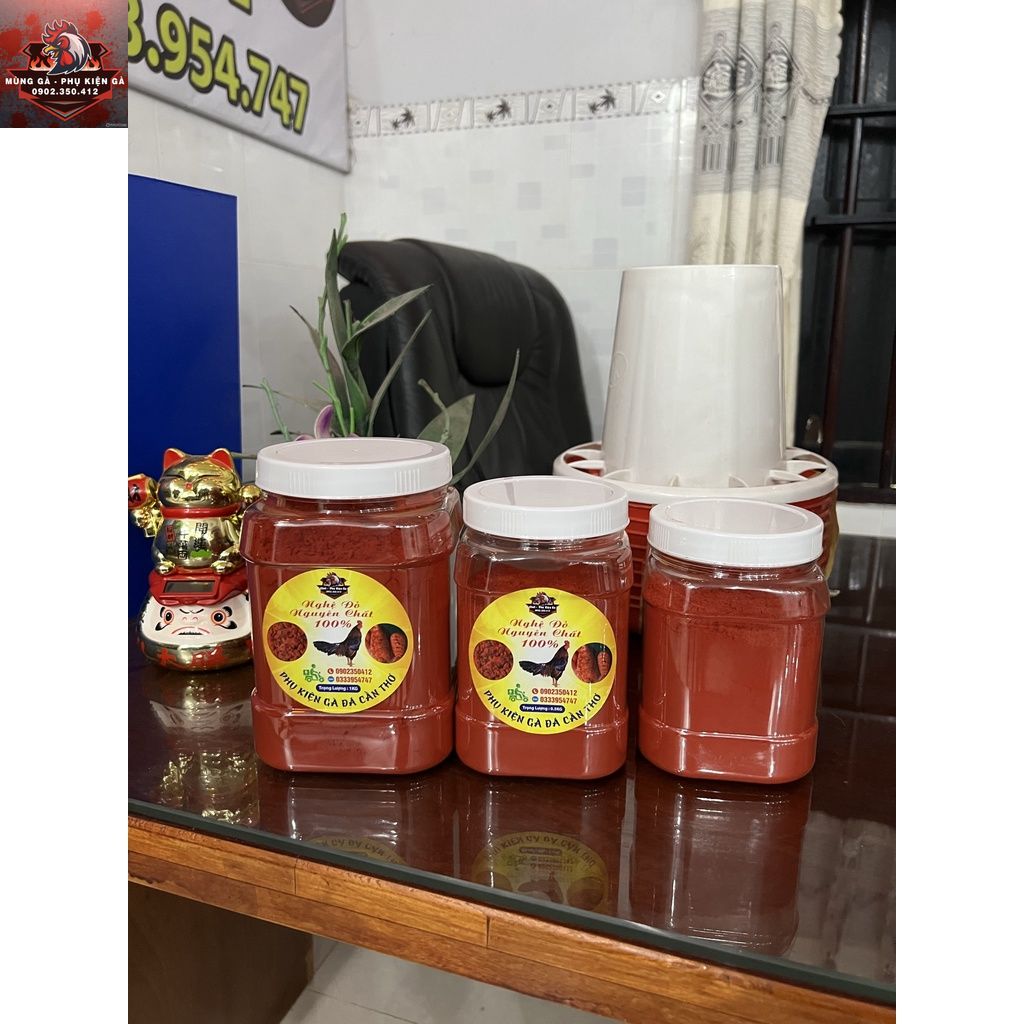 Nghệ Đỏ Cao Cấp Cho Gà Đá 1KG - Bột Nghệ Gà Chọi [NGHỆ BỘT - NGHỆ XAY]