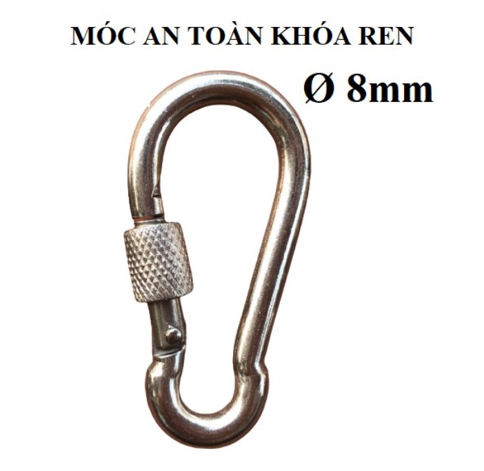 Móc xích Chốt Ren An Toàn INOX [ Ø 8mm ]