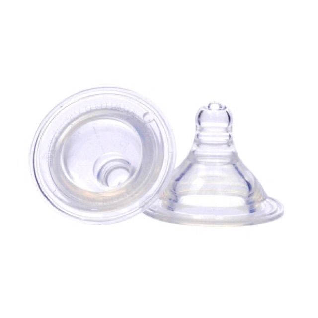 Núm Ti Silicon Siêu Mềm Thay Thế Bình Sữa Cổ Rộng, Cổ Hẹp