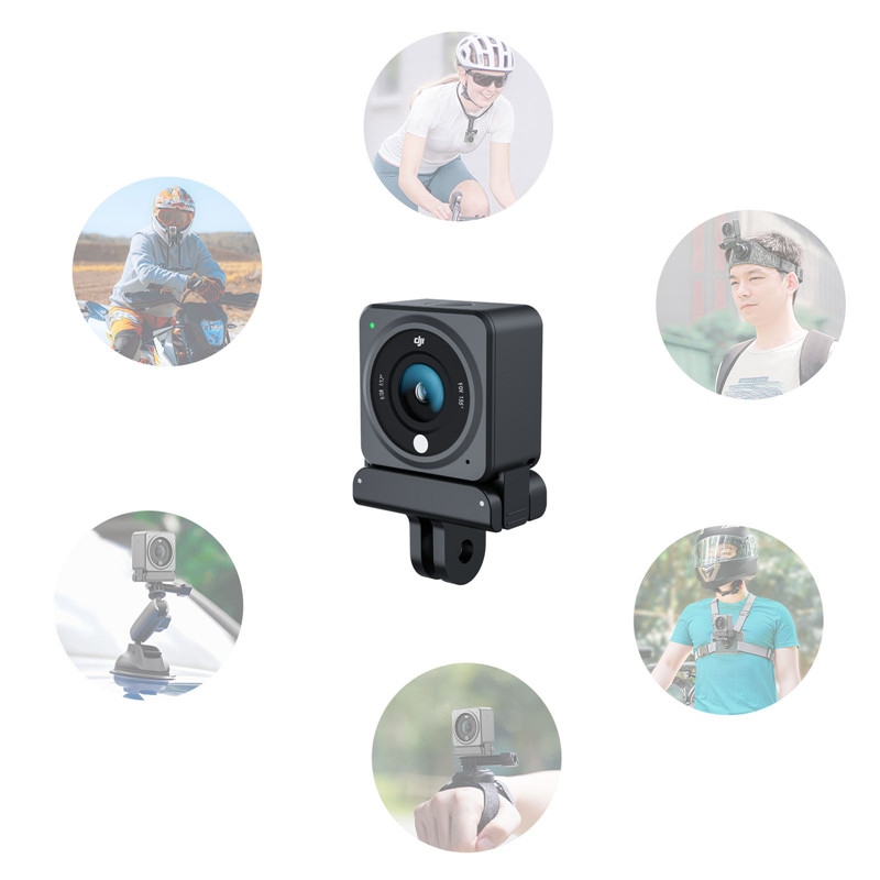 for Action 4 3 Adapter Magnetic BallJoint Bracket Holder 1/4 interface Mount for DJI Osmo Action 2 action 3Camera Accessories