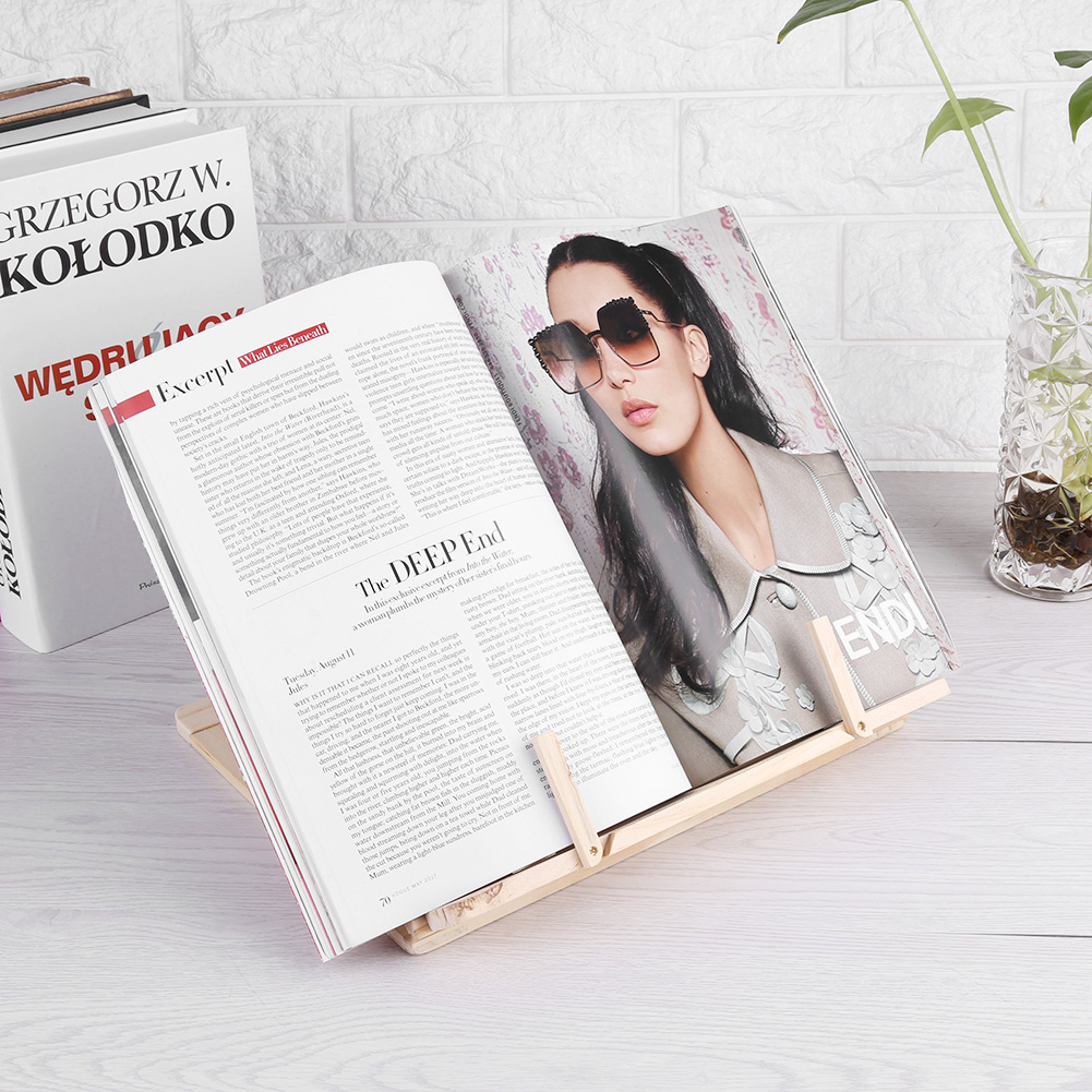 [Fancytoy] đa chức năng Sách Gỗ đọc sách Giá Bếp Cookbook đứng chủ