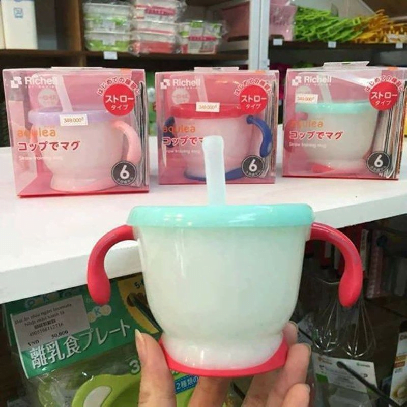 Cốc tập uống 3 giai đoạn Richell Nhật Bản