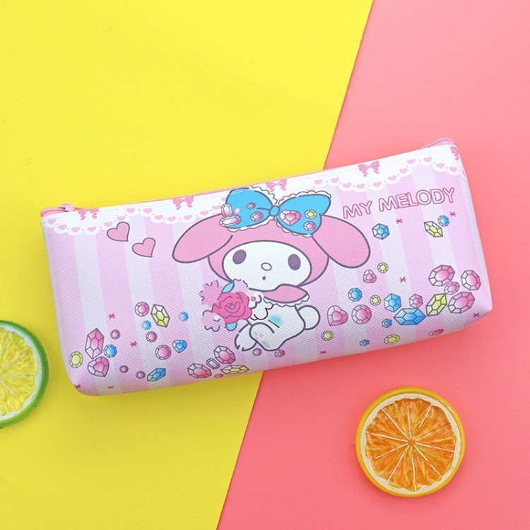 Sanrio Purse Cute Girl Wallet & Pencil Box Kawaii Creative Lady Zipper Cinnamoroll Kuromi Melody Wallets Kids Children Coin Pouch Purses & Pencil Case. 