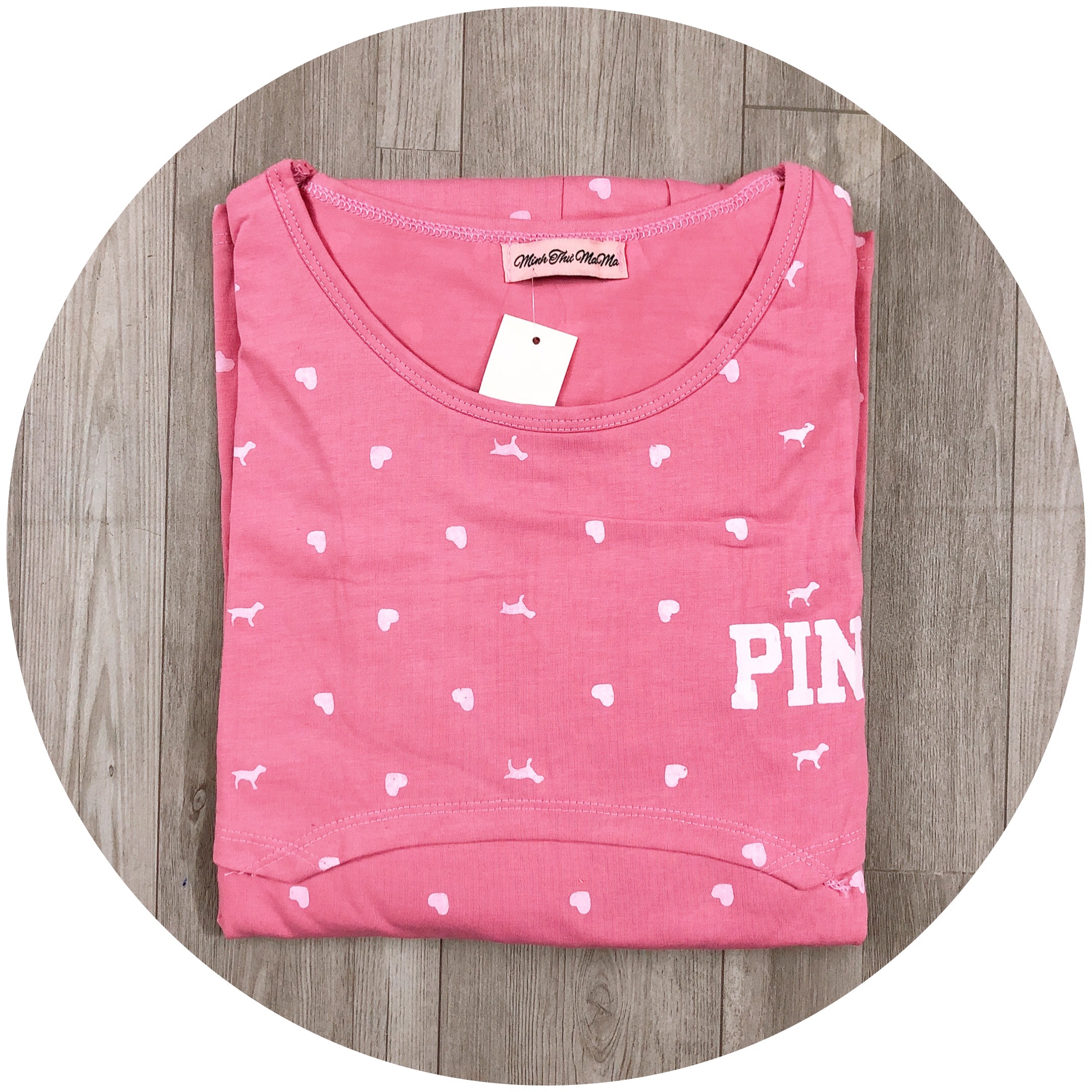 [Hoàn Tiền 6%] Bộ bầu và cho con bú sau sinh Pink dài tay, chất cotton Cao Cấp cho mẹ bầu mặc nhà XUÂN HÈ