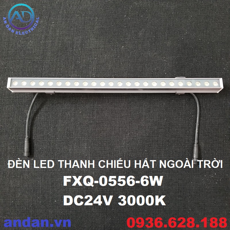 Đèn led thanh chiếu hắt ngoài trời fxq-0556-6w dc24v 3000k