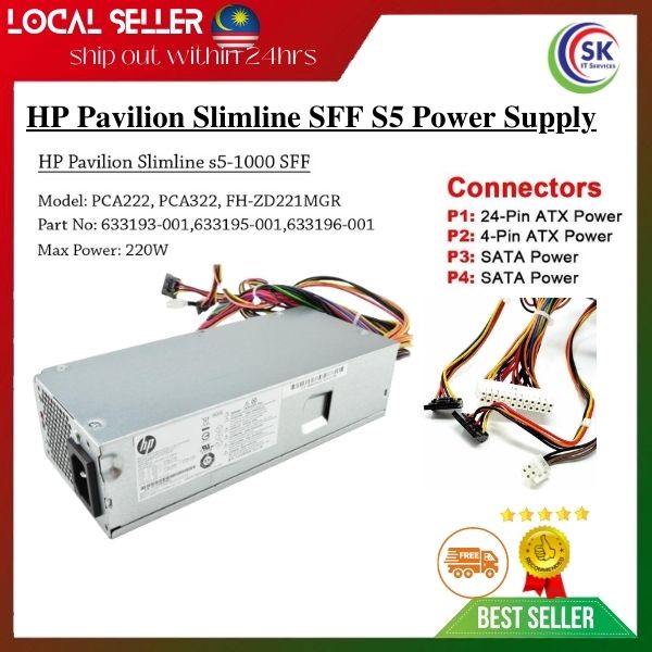 HP PAVILION SLIMLINE PS-6271-7 POWER SUPPLY | Lazada