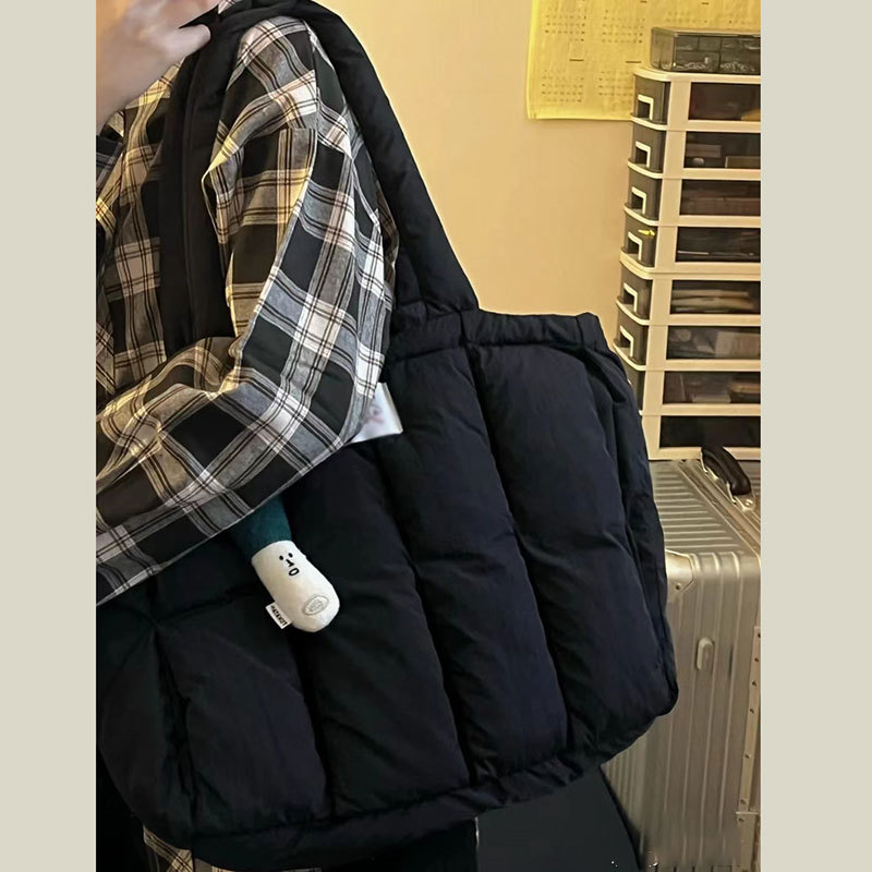 C&K New lightweight bag Soft and comfortable tote bag Collapsible high-capacity pack Shoulder computer bag