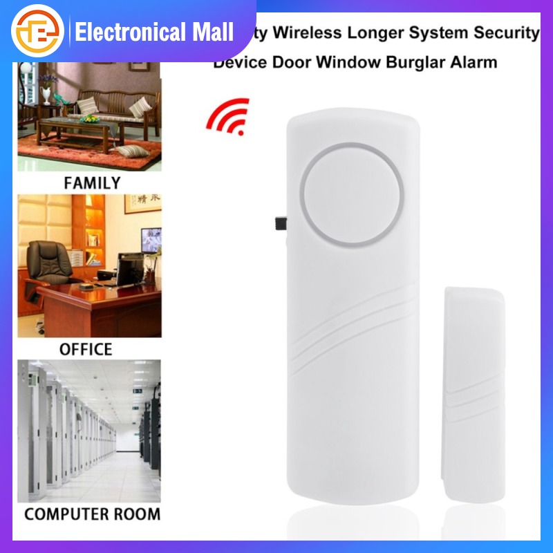 Door Window Wireless Burglar Alarm with Magnetic Sensor Home Safety