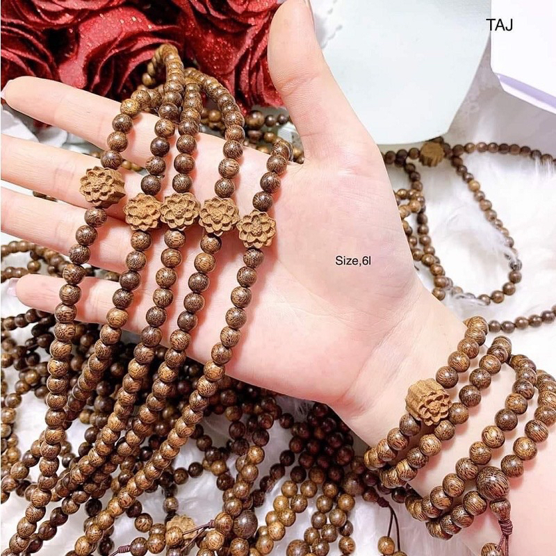 Chuỗi Vòng Trầm Mix Sen Giá Sỉ