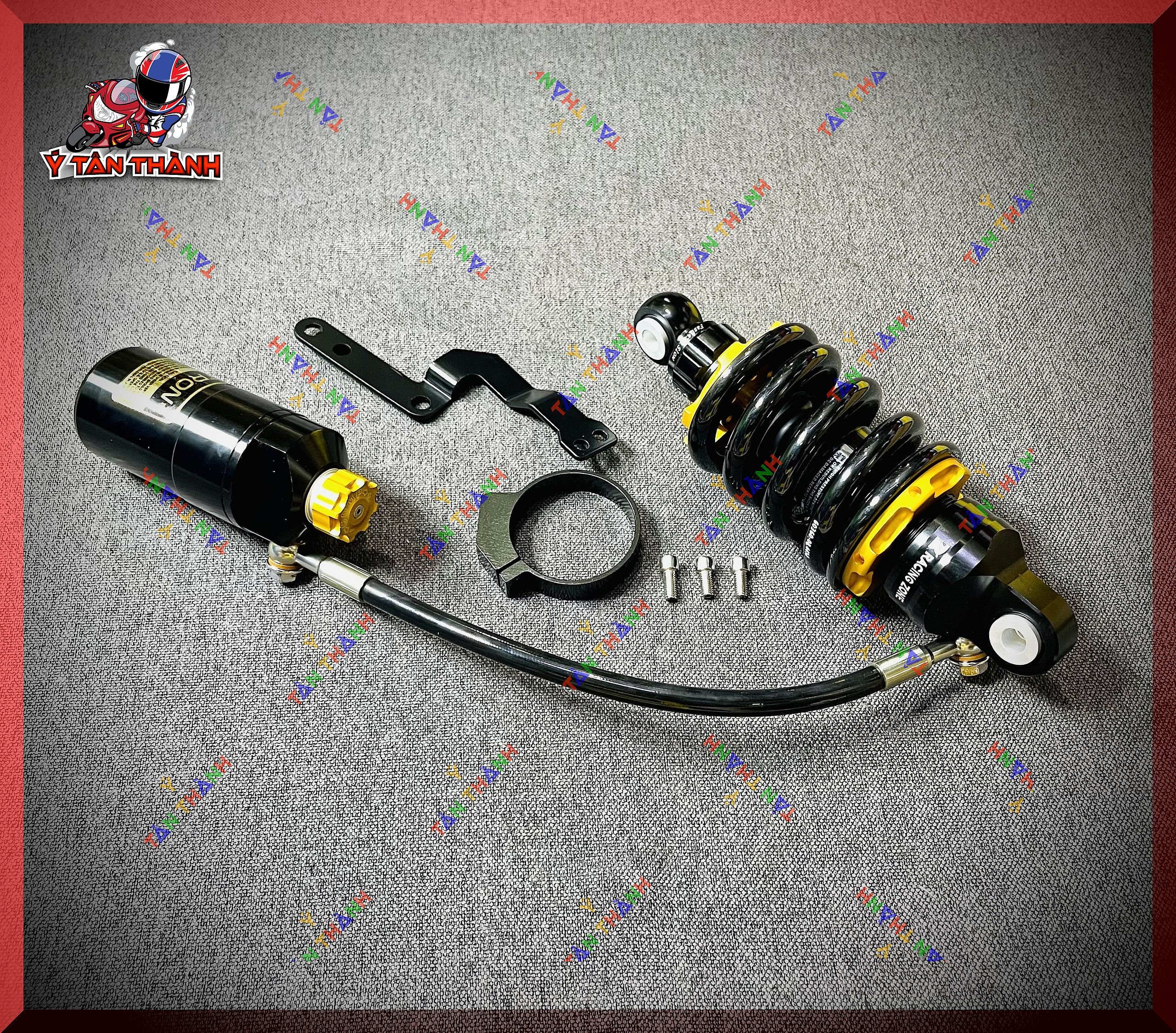 Phuộc sau exciter 150 bình dầu đen ty vàng MS14