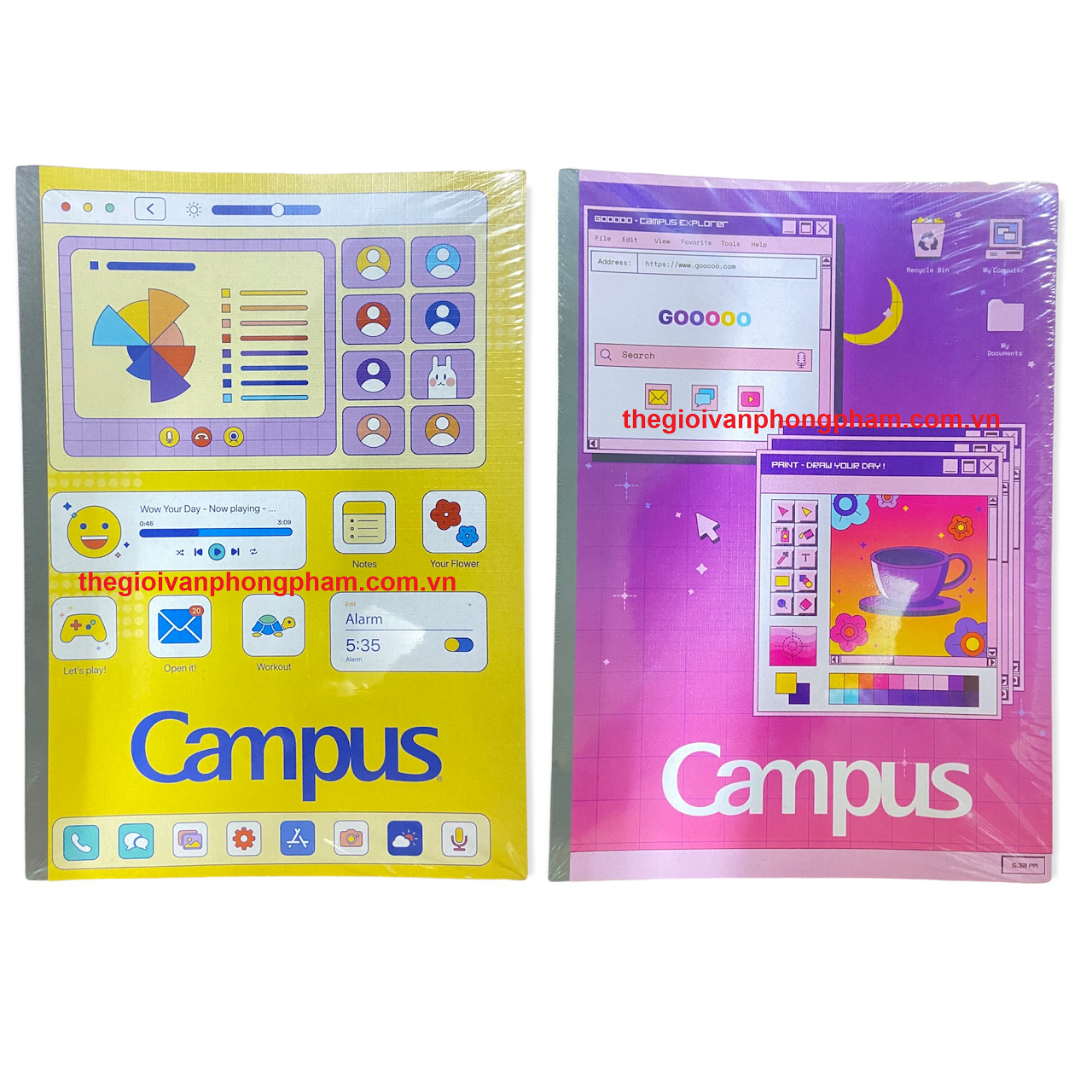 [MẪU MỚI 2022] Vở Campus PC OLD 80 trang kẻ ngang có chấm